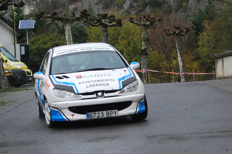"Triplete navarro" en un Rallysprint Olazti – Urbasa, "pasado por agua"